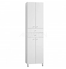 Пенал напольный белый глянец Акватон Симпл 1A122303SL010