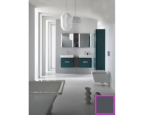 Приобрести Подвесная колонна левосторонняя серый антрацит глянец Jacob Delafon Reve EB1141G-442 в магазине сантехники Santeh-Crystal.ru