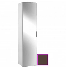 Пенал ледяной коричневый глянец с реверсивной зеркальной дверцей Jacob Delafon Odeon Up EB873-N23