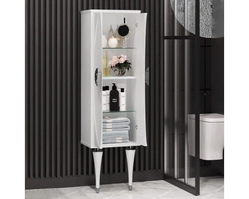 Заказать Пенал подвесной белый глянец Opadiris Ибица 00-00003628 в магазине сантехники Santeh-Crystal.ru