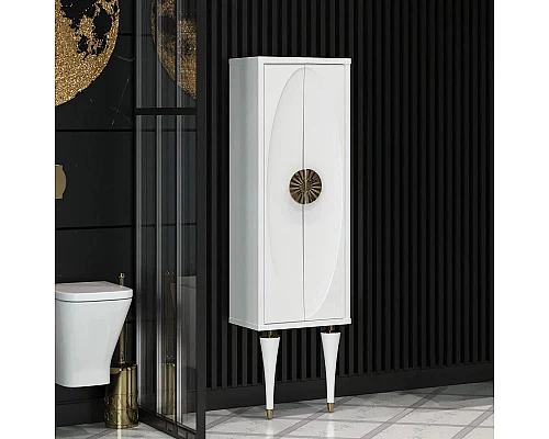 Купить Пенал подвесной белый глянец Opadiris Ибица 00-00003630 в магазине сантехники Santeh-Crystal.ru