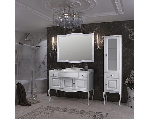 Приобрести Пенал напольный белый матовый R Opadiris Лаура Z0000012757 в магазине сантехники Santeh-Crystal.ru