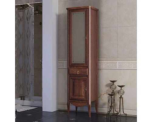 Купить Пенал напольный светлый орех L Opadiris Лоренцо Z0000006526 в магазине сантехники Santeh-Crystal.ru