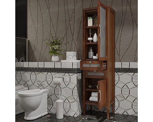 Заказать Пенал напольный светлый орех R Opadiris Мираж 00-00000054 в магазине сантехники Santeh-Crystal.ru