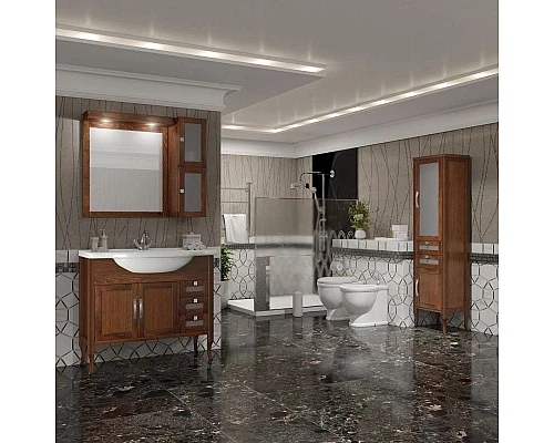 Заказать Пенал напольный светлый орех R Opadiris Мираж 00-00000054 в магазине сантехники Santeh-Crystal.ru