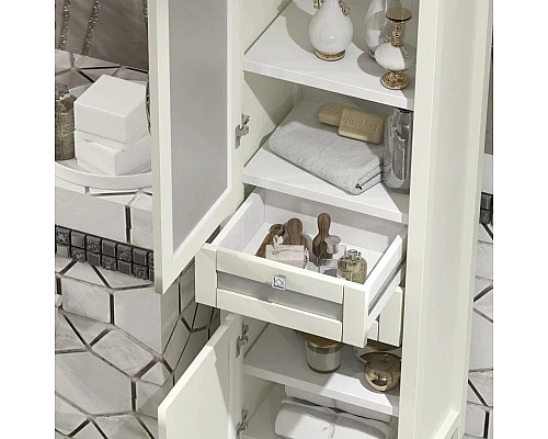 Купить Пенал напольный слоновая кость L Opadiris Мираж 00-00000051 в магазине сантехники Santeh-Crystal.ru