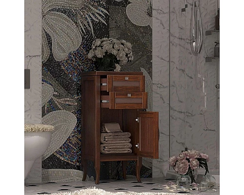 Приобрести Тумба напольная светлый орех 44 см R Opadiris Мираж 00-00000048 в магазине сантехники Santeh-Crystal.ru