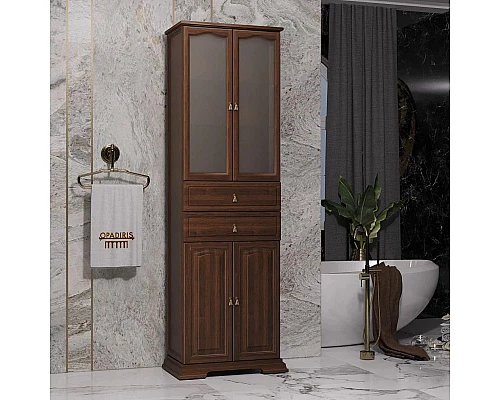 Приобрести Пенал напольный орех антикварный Opadiris Риспекто 00-00005844 в магазине сантехники Santeh-Crystal.ru