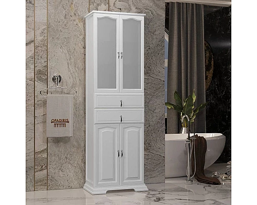 Заказать Пенал напольный белый матовый Opadiris Риспекто 00-00005843 в магазине сантехники Santeh-Crystal.ru