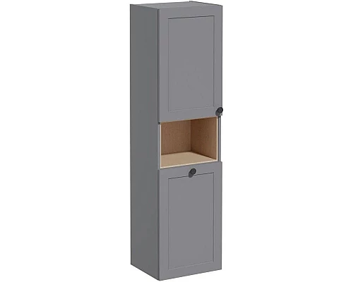 Купить Пенал подвесной серый матовый с бельевой корзиной L VitrA Root Classic 68519 в магазине сантехники Santeh-Crystal.ru