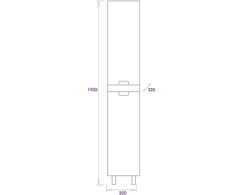 Купить Пенал напольный белый глянец/кастелло L/R Onika Харпер 403567 в магазине сантехники Santeh-Crystal.ru