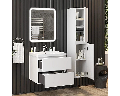 Купить Пенал подвесной белый глянец L/R Onika Эвада 403079 в магазине сантехники Santeh-Crystal.ru