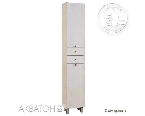 Купить Шкаф-колонна Альпина дуб молочный Акватон 1A135003AL530 в магазине сантехники Santeh-Crystal.ru