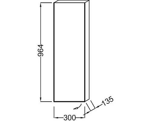 Заказать Подвесная полуколонна левосторонняя малиновый глянец Jacob Delafon Spherik EB1059G-R3 в магазине сантехники Santeh-Crystal.ru