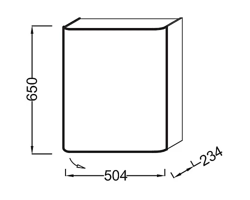 Купить Подвесная полуколонна правосторонняя малиновый глянец Jacob Delafon Replay EB1075D-R3 в магазине сантехники Santeh-Crystal.ru