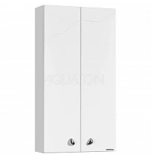 Шкаф двустворчатый подвесной 40х75 см белый глянец Акватон Колибри 1A065403KO01L