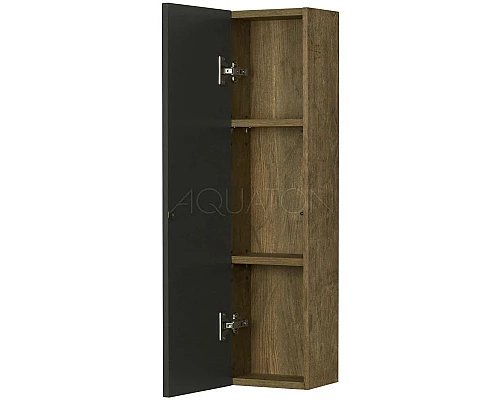 Купить Модуль для зеркала 24х85 см дуб кантри/антрацит Акватон Терра 1A247403TEKA0 в магазине сантехники Santeh-Crystal.ru