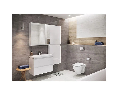 Купить Шкаф подвесной белый глянец Cersanit Moduo SW-MOD60/Wh в магазине сантехники Santeh-Crystal.ru