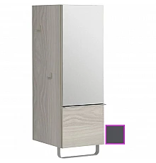 Полуколонна серый антрацит глянец с зеркальной дверцей шарниры справа Jacob Delafon Odeon Up EB893D-442