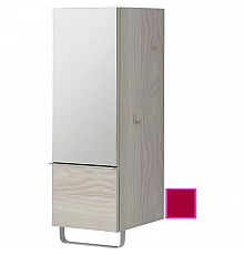 Полуколонна малиновый глянец с зеркальной дверцей шарниры слева Jacob Delafon Odeon Up EB893G-R3