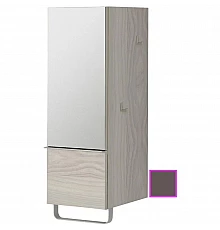 Полуколонна светло-коричневый глянец с зеркальной дверцей шарниры слева Jacob Delafon Odeon Up EB893G-G80