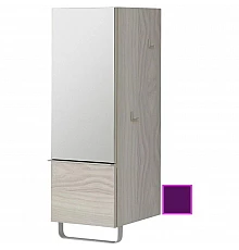 Полуколонна сливовый глянец с зеркальной дверцей шарниры слева Jacob Delafon Odeon Up EB893G-F26