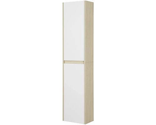Купить Шкаф одностворчатый подвесной 35х80 см белый глянец/дуб верона Акватон Сканди 1A255003SDB20 в магазине сантехники Santeh-Crystal.ru