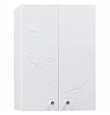 Шкаф двустворчатый подвесной 61х81,8 см белый глянец Акватон Домус 1A153003LL010