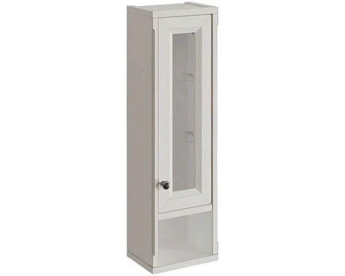 Приобрести Шкаф одностворчатый белый матовый R Caprigo Jardin 10490R-B031G в магазине сантехники Santeh-Crystal.ru