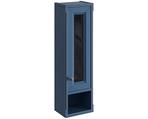 Заказать Шкаф одностворчатый синий матовый R Caprigo Jardin 10490R-B036 в магазине сантехники Santeh-Crystal.ru