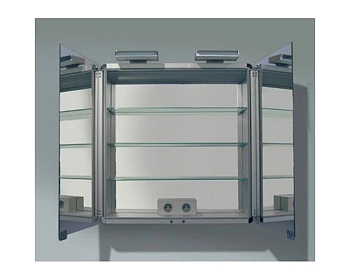 Купить Зеркальный шкаф с галогеновой подсветкой 70х76 см Keuco Elegance в магазине сантехники Santeh-Crystal.ru