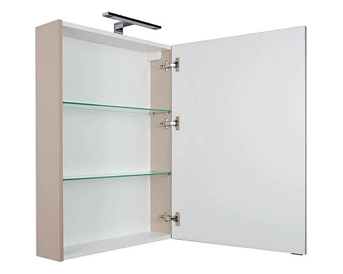 Приобрести Зеркальный шкаф 60х85 см капучино Aquanet Алвита 00183984 в магазине сантехники Santeh-Crystal.ru