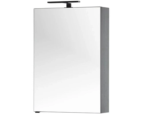 Приобрести Зеркальный шкаф 60х85 см серый антрацит Aquanet Алвита 00183989 в магазине сантехники Santeh-Crystal.ru