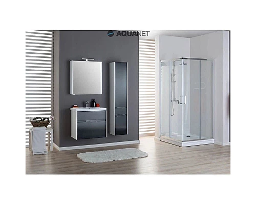 Приобрести Зеркальный шкаф 70х75 см белый Aquanet Латина 00179997 в магазине сантехники Santeh-Crystal.ru
