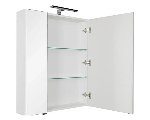 Купить Зеркальный шкаф 69,8х85 см белый Aquanet Эвора 00184305 в магазине сантехники Santeh-Crystal.ru