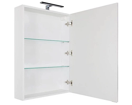 Купить Зеркальный шкаф 59,6х85 см белый Aquanet Эвора 00184304 в магазине сантехники Santeh-Crystal.ru