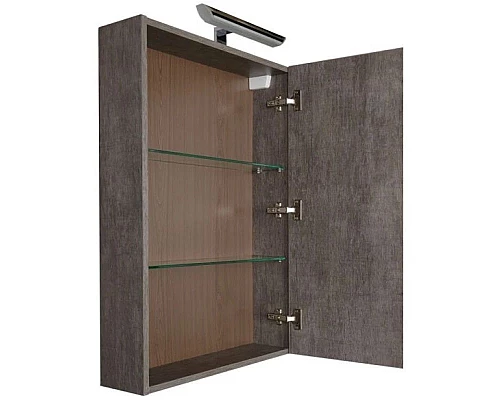 Купить Зеркальный шкаф 59,6х85 см дуб антик Aquanet Эвора 00182996 в магазине сантехники Santeh-Crystal.ru