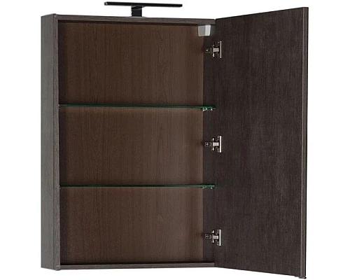 Купить Зеркальный шкаф 59,6х85 см дуб антик Aquanet Эвора 00182996 в магазине сантехники Santeh-Crystal.ru