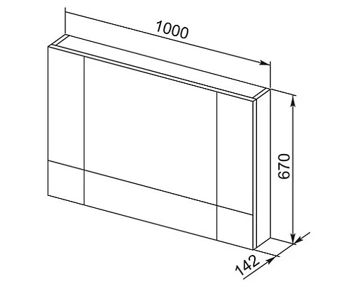 Купить Зеркальный шкаф 100х67 см белый Aquanet Верона 00175383 в магазине сантехники Santeh-Crystal.ru