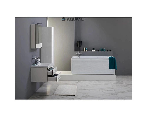 Заказать Зеркальный шкаф 58х67 см белый Aquanet Верона 00175344 в магазине сантехники Santeh-Crystal.ru