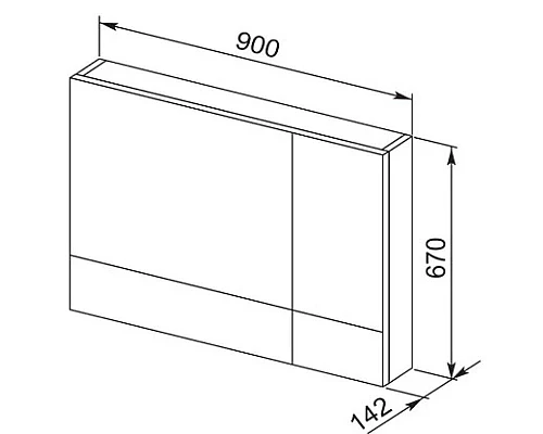 Приобрести Зеркальный шкаф 90х67 см белый Aquanet Верона 00172339 в магазине сантехники Santeh-Crystal.ru