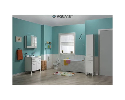 Приобрести Зеркальный шкаф 90х67 см белый Aquanet Верона 00172339 в магазине сантехники Santeh-Crystal.ru