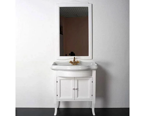 Купить Зеркало 63х110 см белый Tiffany World Veronica Nuovo VER1163-B в магазине сантехники Santeh-Crystal.ru