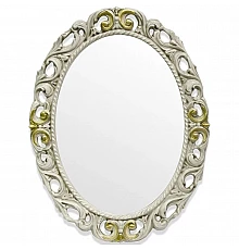 Зеркало 72х92 см слоновая кость/золото Tiffany World TW03642avorio/oro