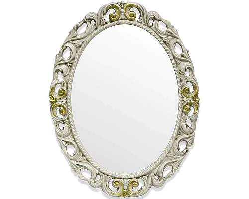 Заказать Зеркало 72х92 см слоновая кость/золото Tiffany World TW03642avorio/oro в магазине сантехники Santeh-Crystal.ru