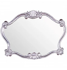 Зеркало 91х70 см глянцевое серебро Tiffany World TW02031arg.brillante