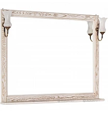 Зеркало 106,2х90,1 см жасмин/золото Aquanet Тесса 00185817