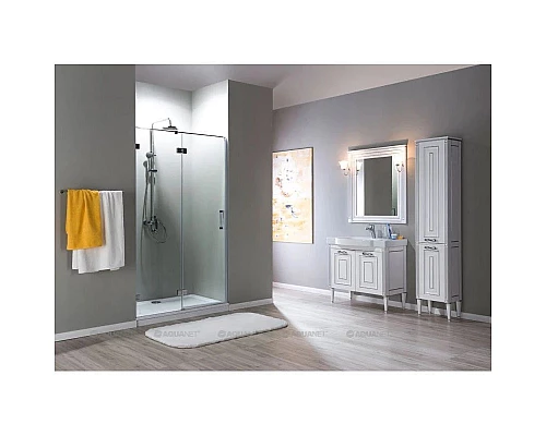 Заказать Зеркало 90х96,3 см белый серебряная патина Aquanet Паола 00181769 в магазине сантехники Santeh-Crystal.ru