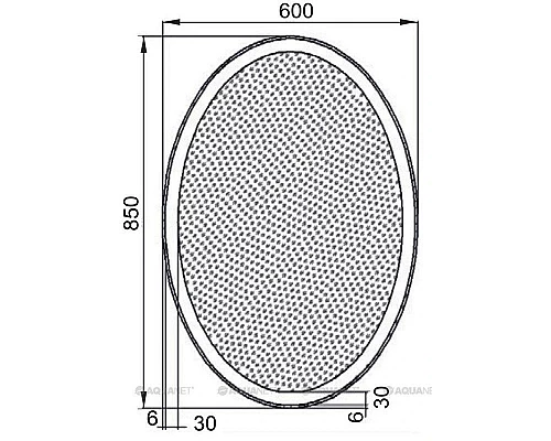 Заказать Зеркало с подсветкой 60х85 см Aquanet Комо 00196667 в магазине сантехники Santeh-Crystal.ru