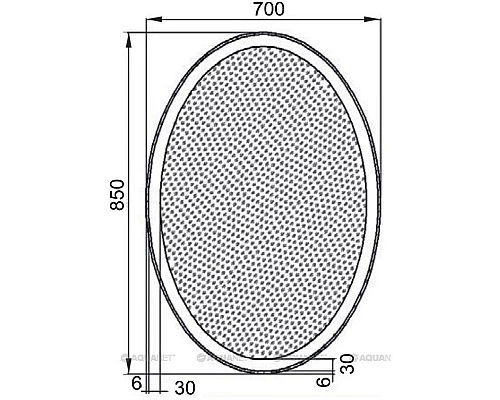 Купить Зеркало с подсветкой 70х85 см Aquanet Комо 00196668 в магазине сантехники Santeh-Crystal.ru